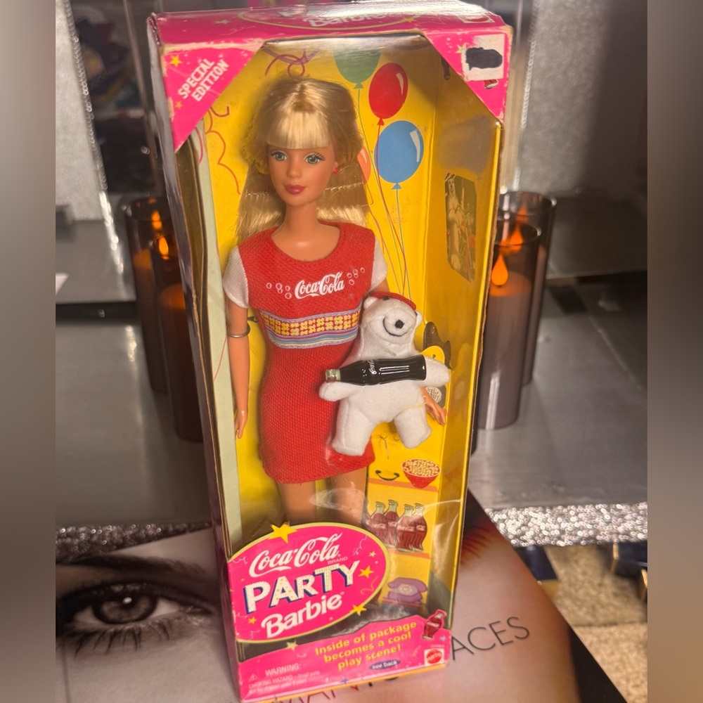 Coca Cola Party Barbie with Red and White Outfit